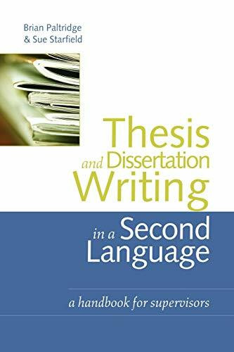 Thesis and Dissertation Writing in a Second Language: A Handbook for Supervisors