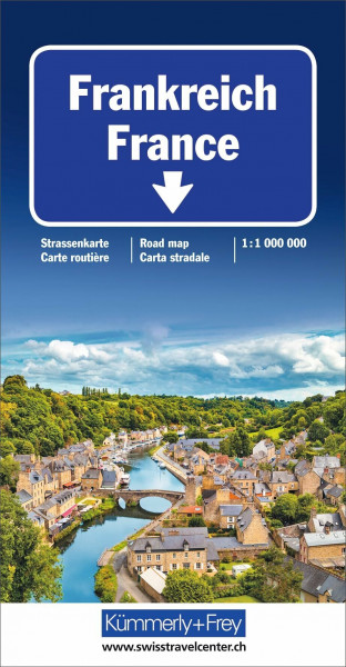 Kümmerly+Frey Strassenkarte Frankreich 1:1 Mio.: Inkl. Transitpläne, Ortsverzeichnis und Reiseinformationen