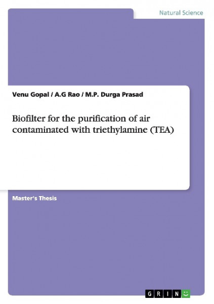 Biofilter for the purification of air contaminated with triethylamine (TEA)