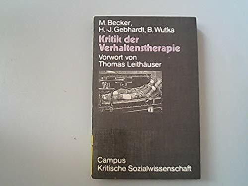 Kritik der Verhaltenstherapie
