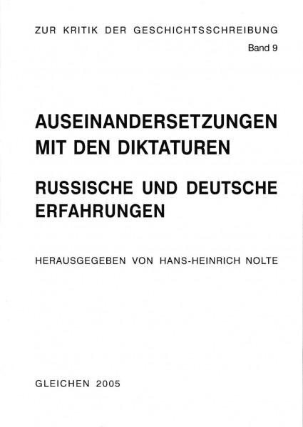 Auseinandersetzungen mit den Diktaturen