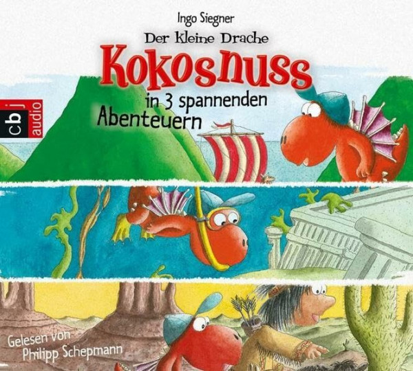 Der kleine Drache Kokosnuss in 3 spannenden Abenteuern: Der kleine Drache Kokosnuss auf der Suche nach Atlantis - Der kleine Drache Kokosnuss bei den ... Wikinger. Inszenierte Lesung mit Musik