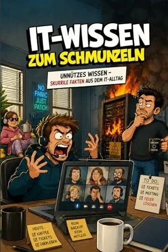 IT-Wissen zum schmunzeln - unnützes Wissen - skurrile Fakten aus dem IT-Alltag: Lustiges Geschenk für ITler, Admins, Entwickler, Consultants & Büro ... Support, Wichteln & Arbeitsalltag Informatik