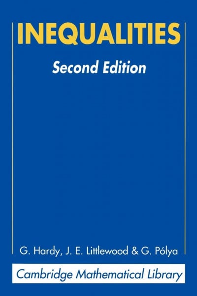 Inequalities (Cambridge Mathematical Library)