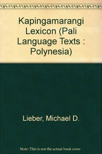 Kapingamarangi Lexicon (Pali Language Texts : Polynesia)