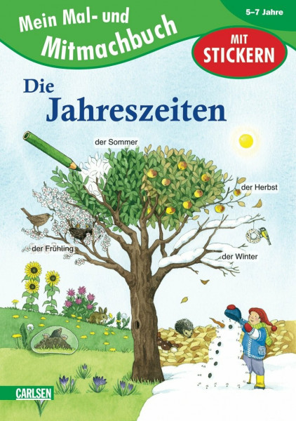 Mal- und Mitmachbuch: Die Jahreszeiten