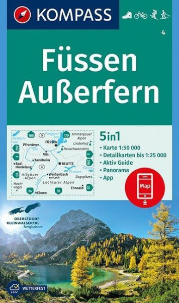 Füssen, Außerfern 1:50 000