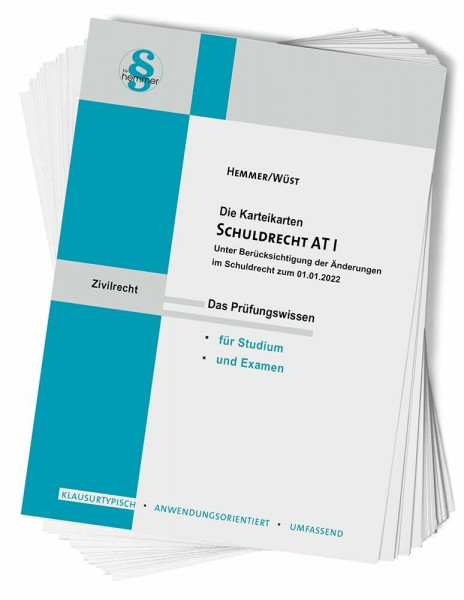 Karteikarte Schuldrecht AT I: Das Prüfungswissen für Studium und Examen