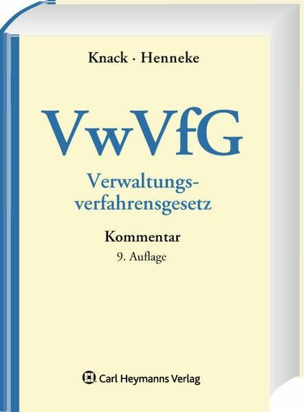 Verwaltungsverfahrensgesetz (VwVfG): Kommentar