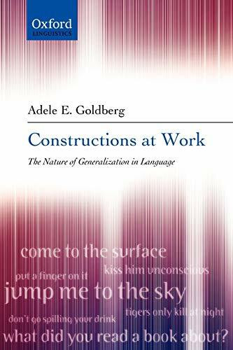 Constructions at Work: The Nature of Generalization in Language