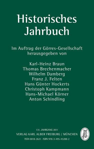 Historisches Jahrbuch: 131. Jahrgang 2011