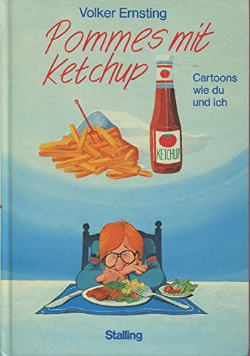 Pommes mit Ketchup. Cartoons wie du und ich