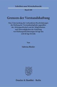 Grenzen der Vorstandshaftung
