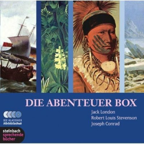 Die Abenteuer Box. Fünf Abenteuergeschichten großer Autoren: Wolfsblut / Die Goldschlucht / Eine Odyssee des Nordens / Der Flaschenteufel / Taifun. 10 CDs