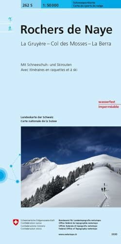 262S Rochers de Naye Schneesportkarte: Le Moléson - Pays d'Enhaut - Col des Mosses (Skitourenkarten 1:50 000)