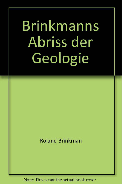 Allgemeine Geologie, Bd 1