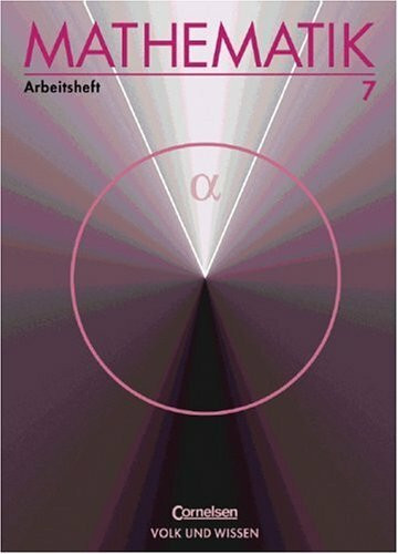 Mathematik Sekundarstufe I - Ausgabe Volk und Wissen - Realschule: Mathematik, Klasse 7, EURO, Arbeitsheft, Ausgabe Realschule, DM