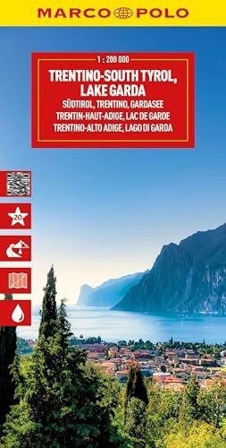 MARCO POLO Reisekarte Italien 03 Südtirol, Trentino, Gardasee 1:200.000: Straßenkarte und Autokarte mit sehenswerten Strecken, Highlights und digitaler Erweiterung
