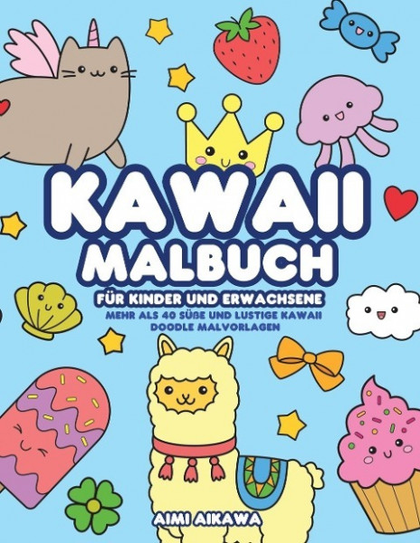 Kawaii Malbuch für Kinder und Erwachsene