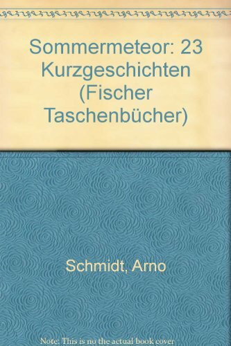 Sommermeteor 23 Kurzgeschichten