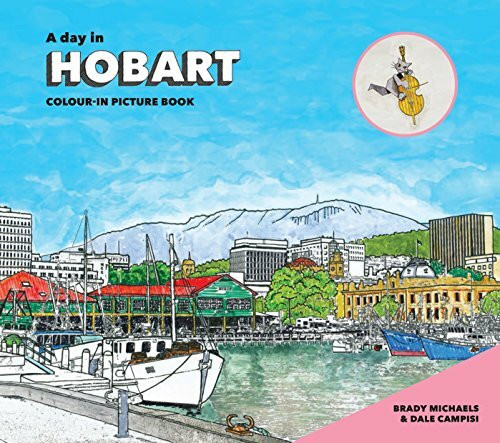 A Day in Hobart: Colour-in Picture Book