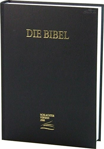 Schlachter 2000 Bibel - Großdruckausgabe (Hardcover, schwarz): Großdruckausgabe, Cover schwarz / Fadenheftung / ohne Parallelstellen