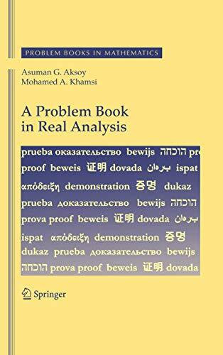 A Problem Book in Real Analysis (Problem Books in Mathematics)