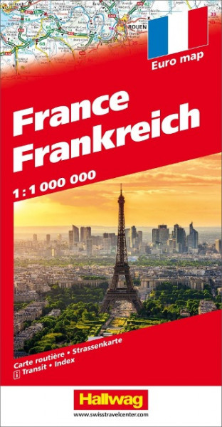 Frankreich Strassenkarte 1 : 1 000 000