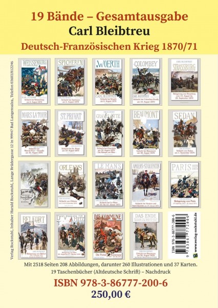 Der Deutsch-Französische Krieg 1870/71 in Schlachtenschilderungen von Carl Bleibtreu