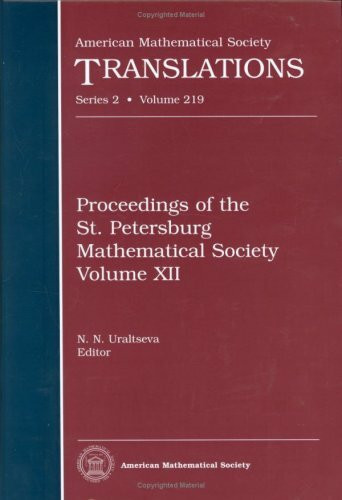 Proceedings of the St. Petersburg Mathematical Society (12) (American Mathematical Society Translations Series 2, Band 12)