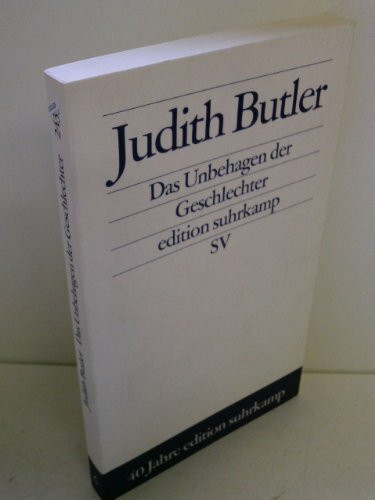 Das Unbehagen der Geschlechter (edition suhrkamp)
