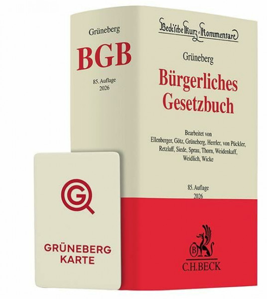 Grüneberg BGB Chat-Book 2026: Buch + KI-Anwendung FRAG DEN GRÜNEBERG