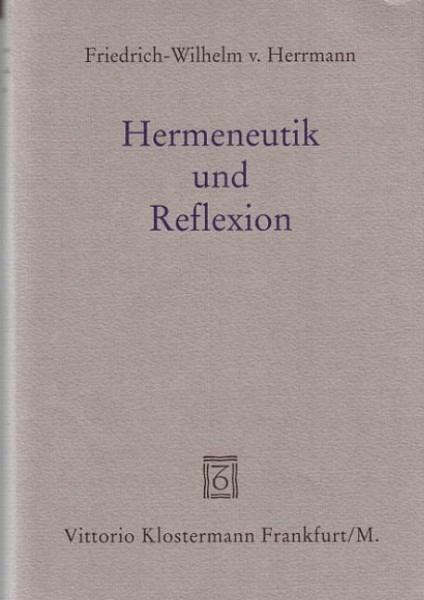 Hermeneutik und Reflexion