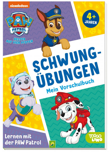 Lernen mit der PAW Patrol: Schwungübungen. Mein Vorschulbuch: Für Kinder ab 4 Jahren