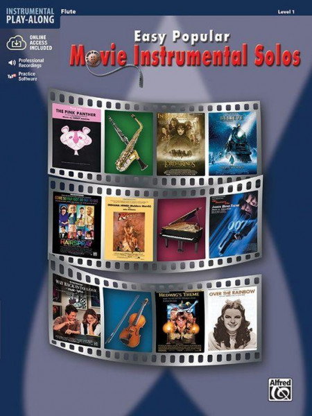 Easy Popular Movie Instrumental Solos: Flute, Book & CD