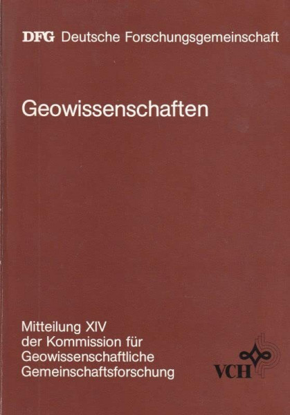 Geowissenschaften: Mitteilung XIV (Kommissionsmitteilungen)