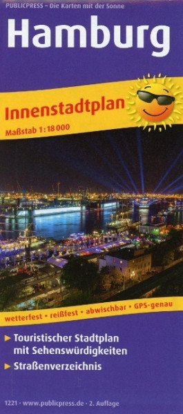 Hamburg. Innenstadtplan
