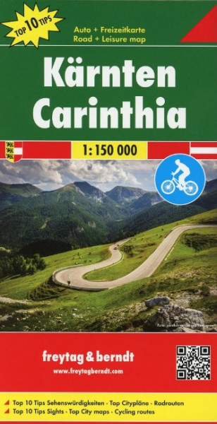 Kärnten, Top 10 Tips, Autokarte 1:150.000