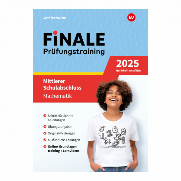 FiNALE - Prüfungstraining Mittlerer Schulabschluss Nordrhein-Westfalen: Mathematik 2025 Arbeitsbuch mit Lösungsheft und Lernvideos