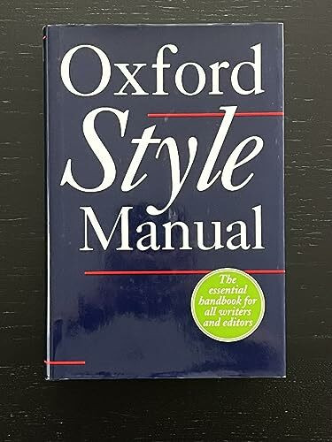 The Oxford Style Manual