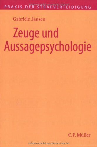 Zeuge und Aussagepsychologie