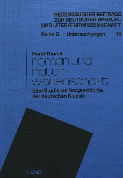 Roman und Naturwissenschaft
