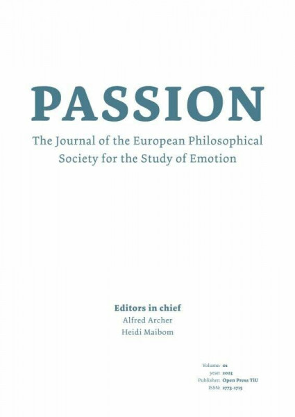 Passion: Journal of the European Philosophical Society for the Study of Emotion: Volume 1