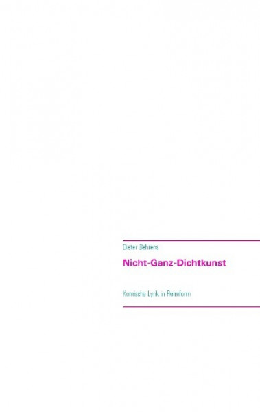 Nicht-Ganz-Dichtkunst