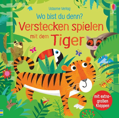 Wo bist du denn? Verstecken spielen mit dem Tiger