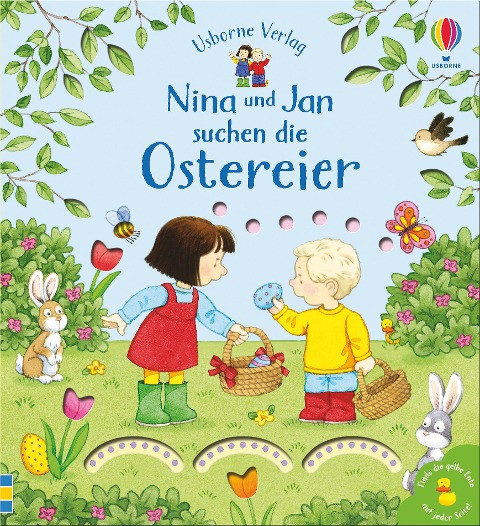 Nina und Jan suchen die Ostereier