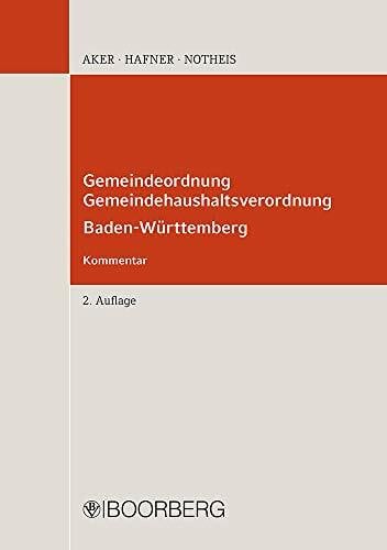 Gemeindeordnung, Gemeindehaushaltsverordnung Baden-Württemberg: Kommentar
