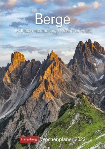 Berge 2022 Wochenplaner