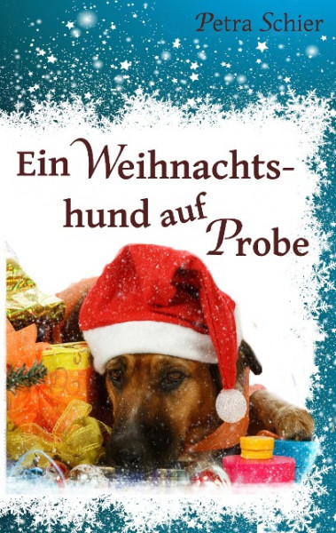 Ein Weihnachtshund auf Probe