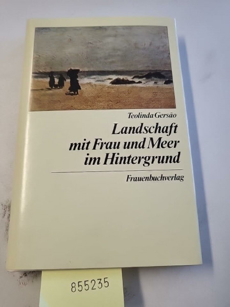 Landschaft mit Frau und Meer im Hintergrund